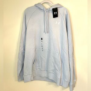 NWT Under Armour Light Blue Cotton Hoodie